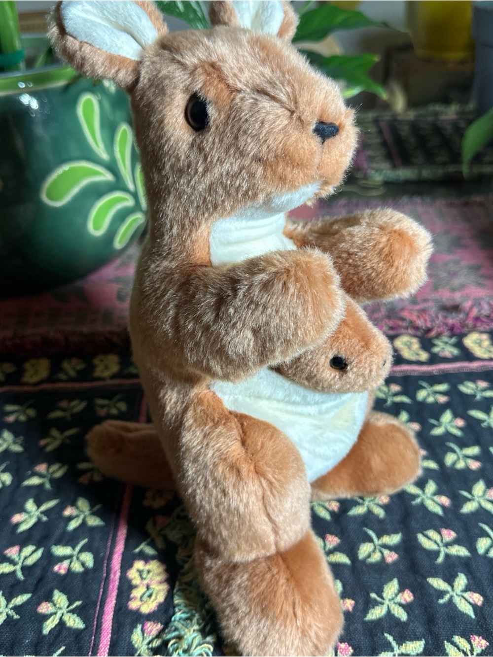 Beanie Buddies Kangaroo with Joey Mom & Baby Plush Stuffed Animal Toy 2000